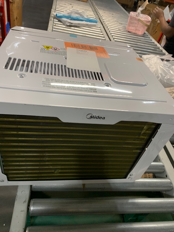 Photo 1 of Midea 8,000 BTU Smart Inverter Air Conditioner Window Unit with Heat and Dehumidifier – Cools up to 350 Sq. Ft., Energy Star Rated, Quiet Operation, Electronic Controls, Remote Control, White