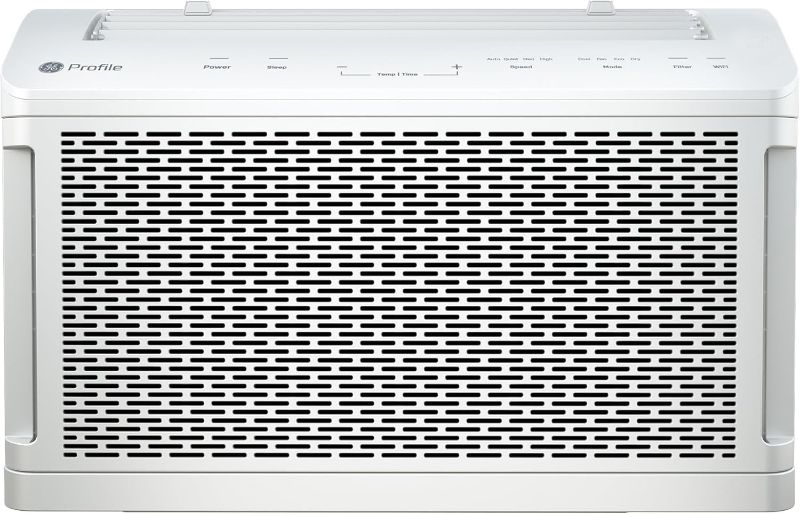 Photo 1 of ***USED - POWERS ON - UNABLE TO TEST FURTHER - LIKELY MISSING PARTS - SEE PICTURES***
AHTT06BC GE Clearview Air Conditioner 6,100, WiFi Enabled, Ultra Quiet for Small Rooms up to 250 Sq. FT, Full Window View with Easy Installation, Flex-Depth Design, 6100