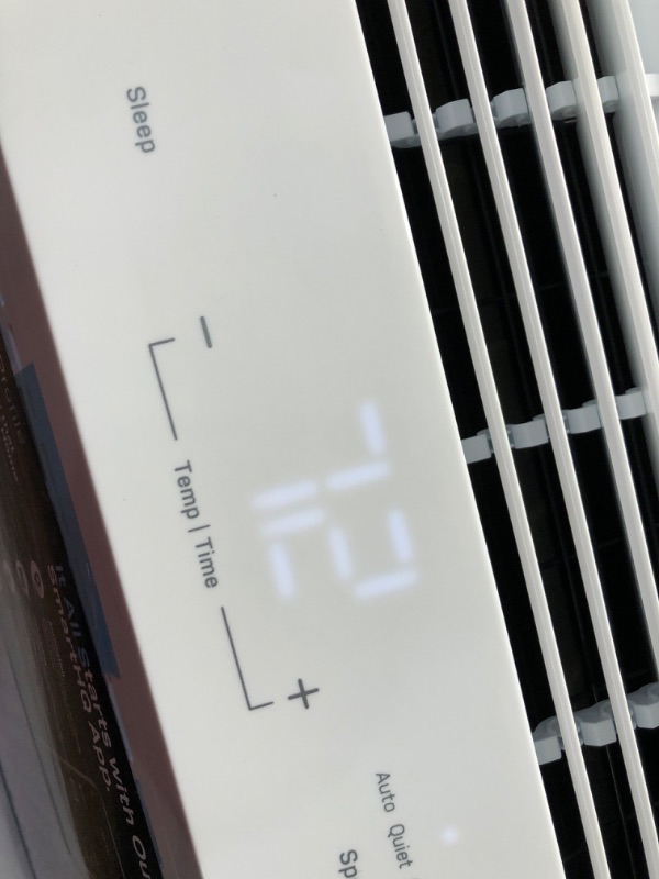 Photo 1 of ***USED - POWERS ON - UNABLE TO TEST FURTHER - LIKELY MISSING PARTS - SEE PICTURES***
AHTT06BC GE Clearview Air Conditioner 6,100, WiFi Enabled, Ultra Quiet for Small Rooms up to 250 Sq. FT, Full Window View with Easy Installation, Flex-Depth Design, 6100