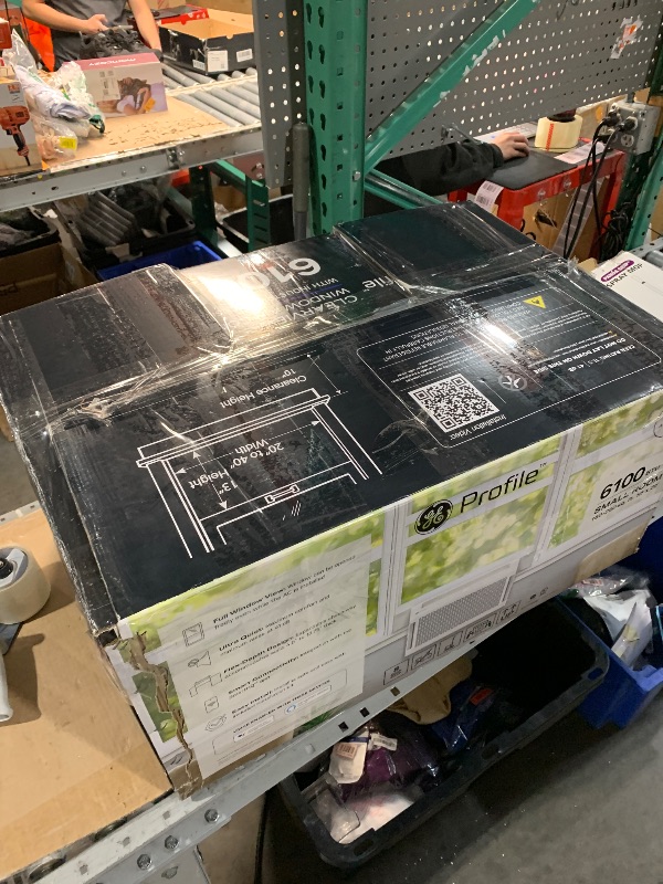 Photo 1 of (PARTS) (FAIR) (UNABLE TO TEST FULLY) Profile ClearView Ultra Quiet 10,000 BTU 115V Window Air Conditioner Cools 450 Sq. Ft. with Easy Install in White