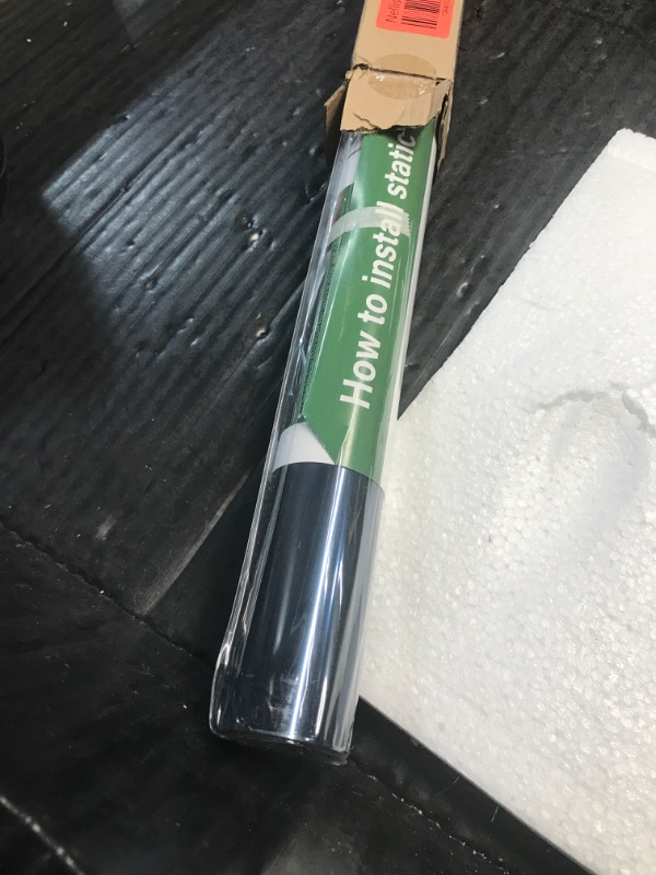 Photo 1 of STATINT WINDOW FILMS Privacy One Way Mirror Glass Tint Heat Control Sun UV Blocking Sliding Door Tinting Reflective Static Cling for Home, Blue-Silver, 17.5 Inch X 6.5 Feet