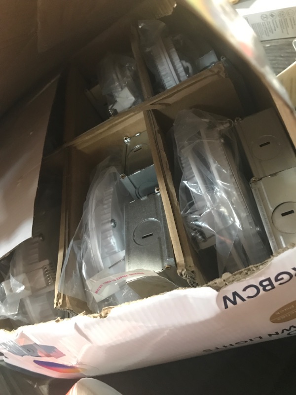 Photo 1 of 16 Pack Smart Recessed Lighting 6 Inch, Ultra-Thin LED Recessed Lighting 12W 1200LM Smart Downlight with Junction Box, Compatible with Alexa/Google Assistant, Hub Included - ETL and Energy Star