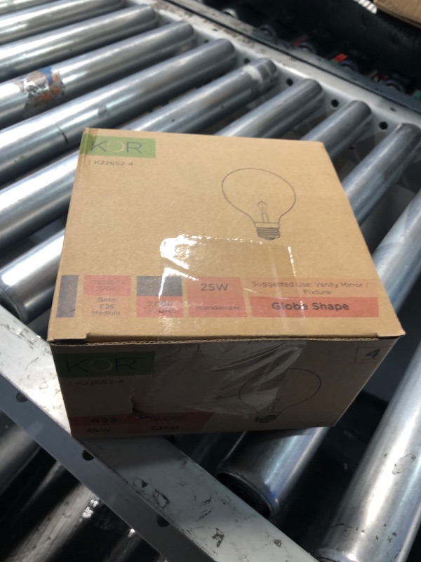 Photo 1 of (4 Pack) G25 Incandescent Incandescent Light Bulb 2700K Soft Light, Decorative Globe Light Bulbs,E26 Medium Base, Perfect for Pendant Bathroom/Vanity Mirror Makeup, Dimmable. (Crystal-Clear, 25-Watt)