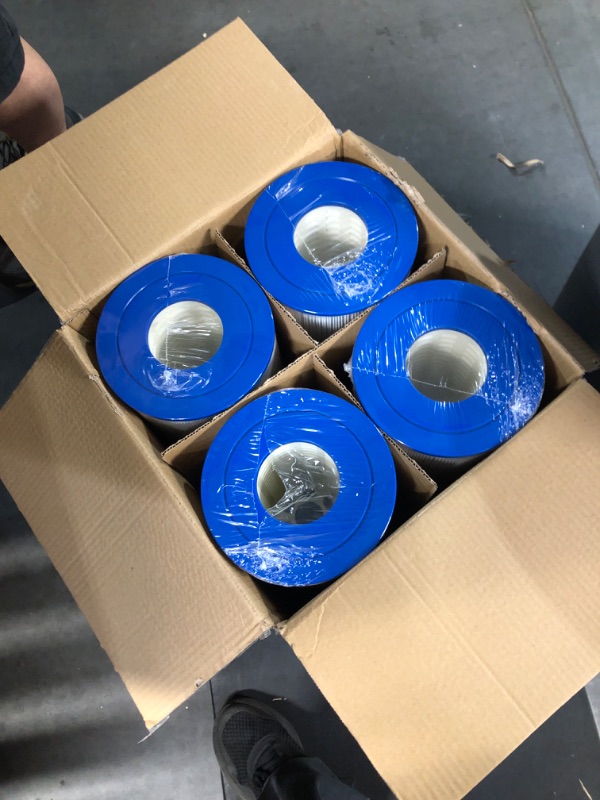 Photo 1 of (GOOD/FAIR) (UNTESTED) Cryspool® 07066 Filter Compatible with CX580XRE, SwimClear C3025, C3030, PA81, C-7483, FC-1225, 4×81 Sq. Ft Pool Filter Cartridge, 4 Pack