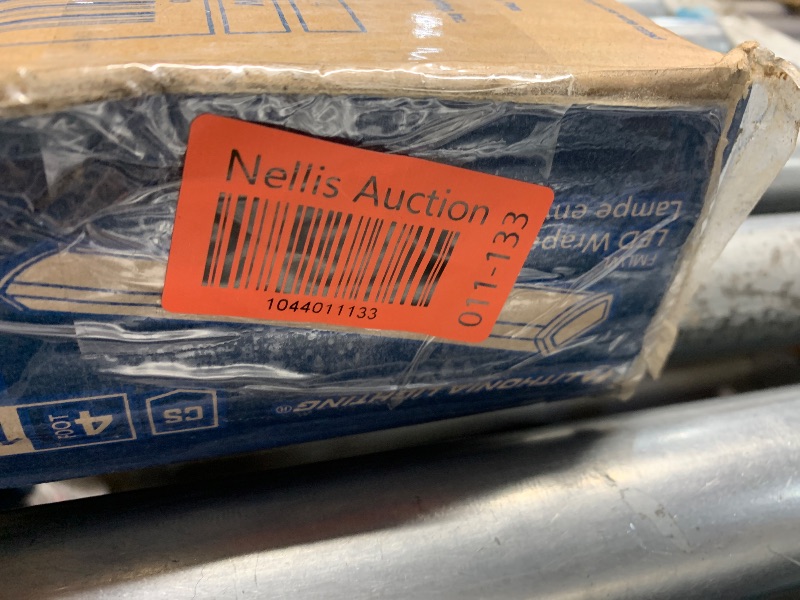 Photo 1 of (used) Lithonia Lighting 4 Foot LED Light Fixture, Low-Profile LED Wraparound Flush Mount Ceiling Light