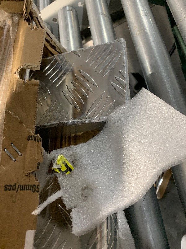 Photo 1 of ** MISSING PARTS, SEE NOTES ** 2PCS 6000 lbs Heavy-Duty Aluminum Loading Ramps, 60" x 12", with Beavertail Hook End & Anti-Slip Surface, Universal Trailer Ramps for Motorcycle, ATV, UTV, Tractor, Trucks, SUV, Lawn Mower