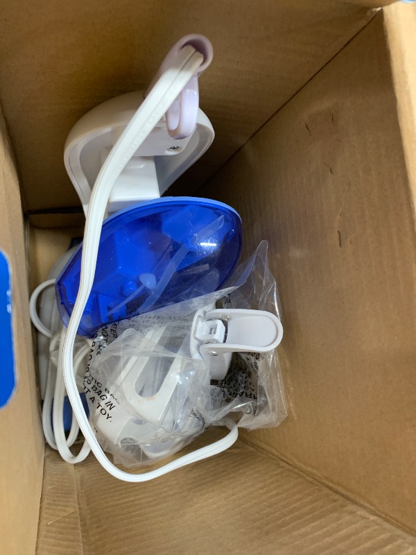 Photo 1 of Conair Handheld Garment Steamer for Clothes, ExtremeSteam 1200W, Portable Handheld Design,White/Blue