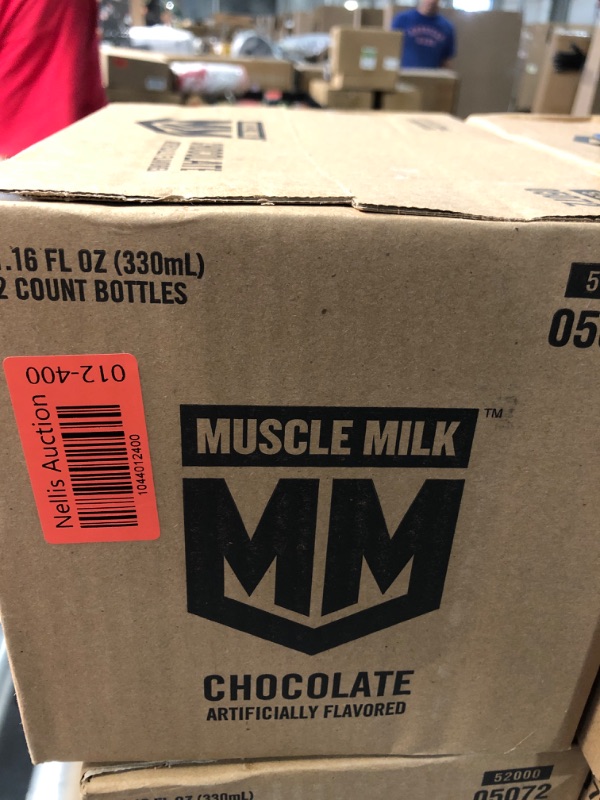 Photo 1 of *NONREFUNDABLE** *AUGUST 27,2025** Muscle Milk Genuine Protein Shake, Chocolate, 25g Protein, 11.16 Fl Oz (Pack of 12), Packaging May Vary
