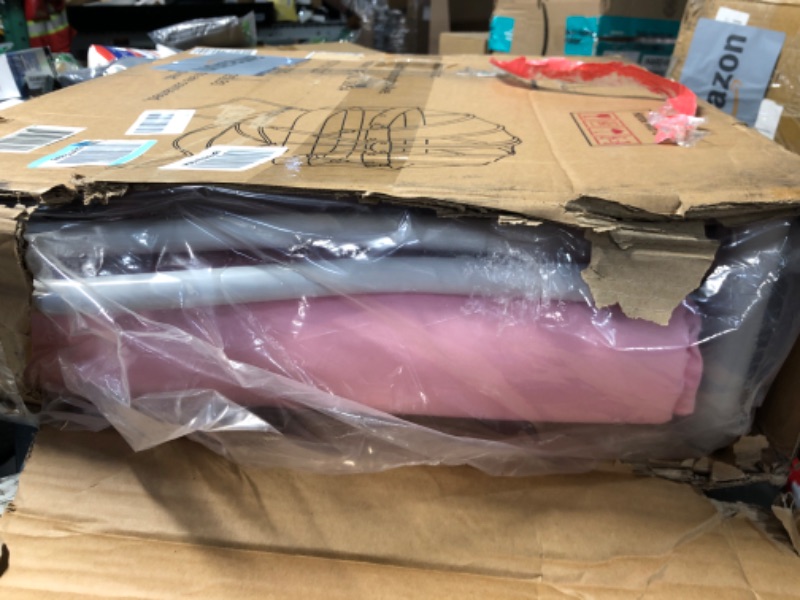 Photo 1 of Dream On Me Karley Bassinet in Pink, Lightweight Portable Baby Bassinet, Quick Fold and Easy to Carry, Adjustable Double Canopy, Indoor and Outdoor Bassinet with Large Storage Basket.