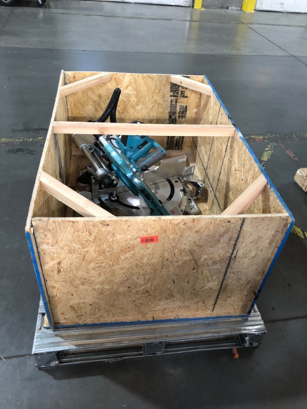 Photo 1 of ** TRUCK OR TRAILER PICK UP ONLY***ITEM TESTED FOR POWER, UNABLE TO TEST FURTHER*** Makita LS1219L 12" Dual-Bevel Sliding Compound Miter Saw with Laser