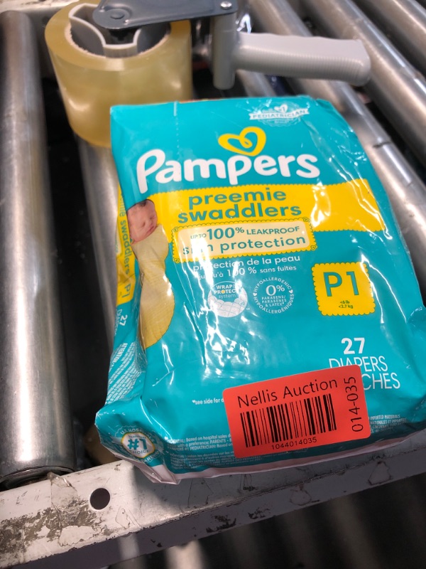 Photo 1 of *** FACTORY SEAL******NONREFUNABLE***Pampers Baby Diapers - Swaddlers - Size P1, 27 Count, Ultra Absorbent Disposable Preemie Diaper