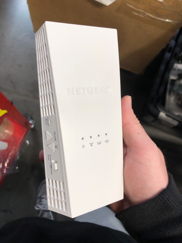 Photo 1 of (USED/FAIR) NETGEAR WiFi Mesh Range Extender EX6400 - Coverage up to 2100 sq.ft. and 35 devices with AC1900 Dual Band Wireless Signal Booster & Repeater (up to 1900Mbps speed), plus Mesh Smart Roaming