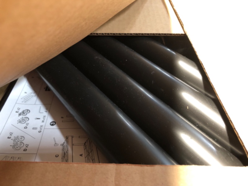 Photo 1 of **PARTS ONLY MISSING SHELVES**
LUXOR LP26-B 26"H AV Cart with Two Shelves, 300 lbs. Capacity, Made of Recycled Molded Plastic, Scratch, Dent, Rust and Stain Resistant
