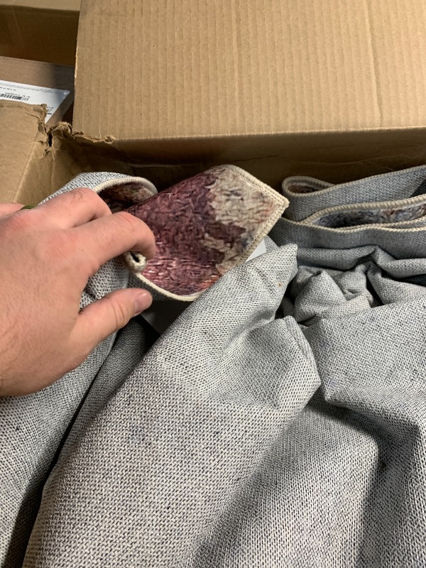 Photo 1 of Lahome Modern Abstract 10x14 Area Rugs for Living Room, Large Washable Living Room Rug Low Pile Non Slip, Soft Accent Carpet for Bedroom Dining Room Table Home Decor Use, Red/Multi