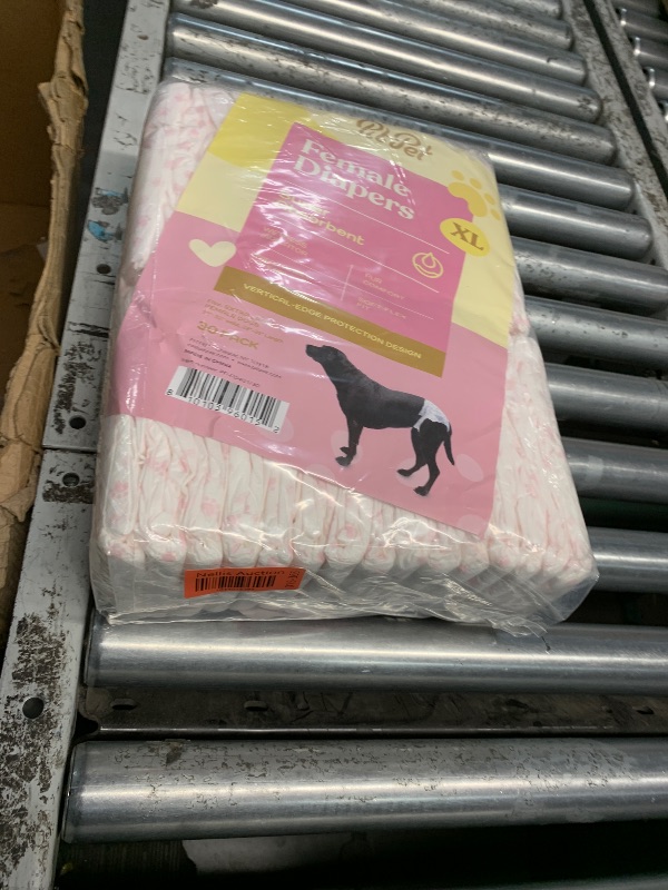 Photo 1 of Comfortable Female Dog Diapers - 30-Pack Super Absorbent Disposable Doggie Diapers - FlashDry Gel Technology & Wetness Indicator - Leakproof Diapers for Dogs in Heat, Excitable Urination, Incontinence