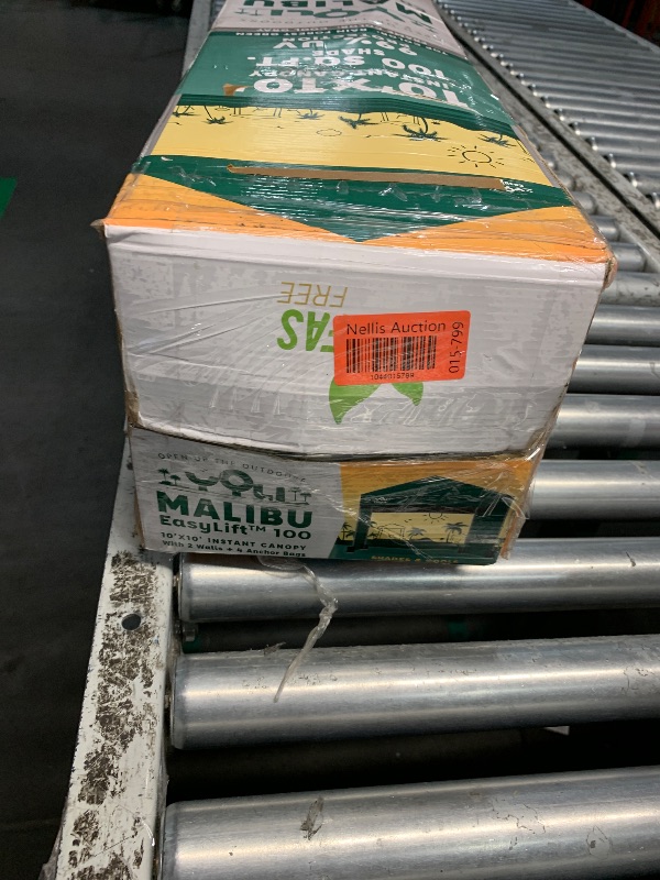 Photo 1 of ***PARTS ONLY***Yoli Malibu EasyLift 100 10' x 10' Straight Leg Instant Canopy Value Pack

