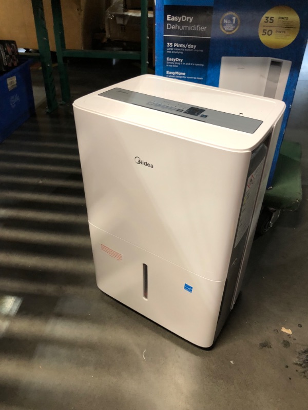 Photo 1 of ***DAMAGED - CRACKED - UNABLE TO TEST - SEE PICTURES***
Midea 3,000 Sq. Ft. Energy Star Certified Dehumidifier With Reusable Air Filter 35 Pint - Ideal For Basements, Large & Medium Sized Rooms, And Bathrooms (White)