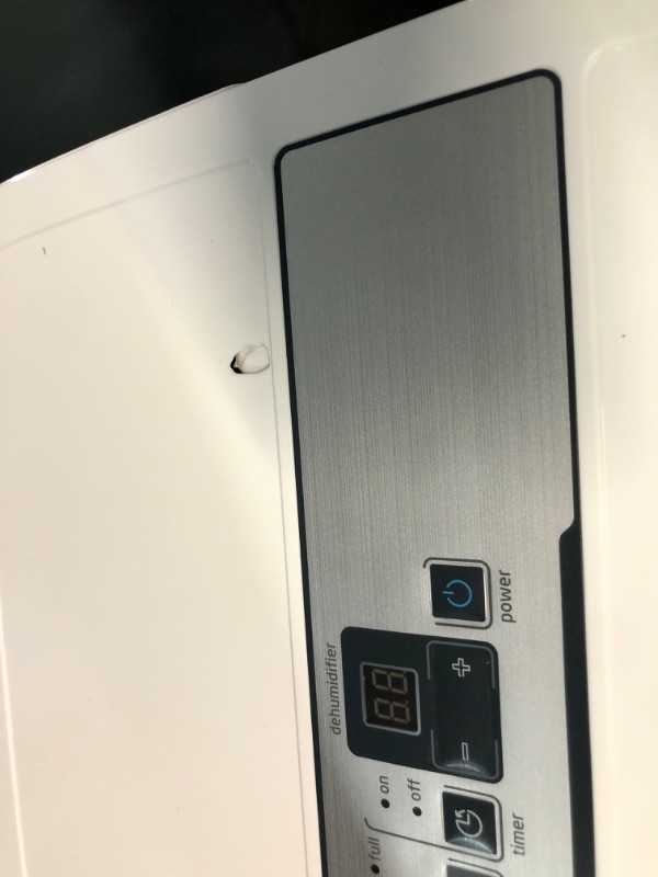 Photo 1 of ***DAMAGED - CRACKED - UNABLE TO TEST - SEE PICTURES***
Midea 3,000 Sq. Ft. Energy Star Certified Dehumidifier With Reusable Air Filter 35 Pint - Ideal For Basements, Large & Medium Sized Rooms, And Bathrooms (White)