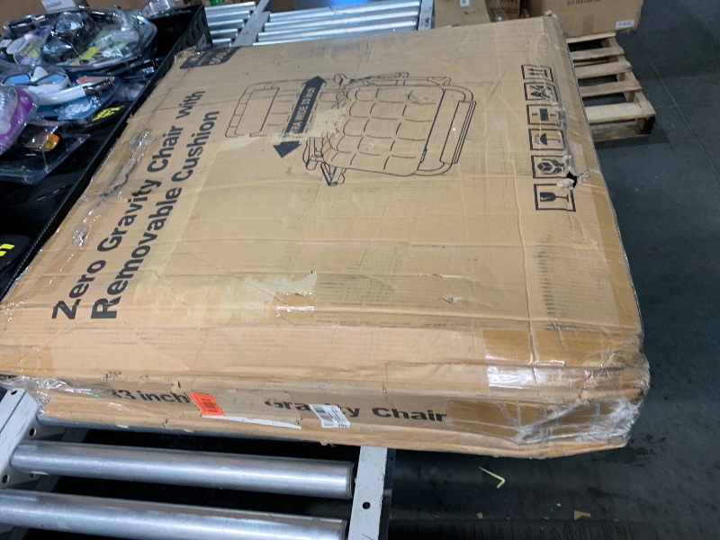 Photo 1 of ZENPETIO Oversized Zero Gravity Chair, 33In XXL Zero Gravity Recliner Lounge Chair, Anti Gravity Chair for Indoor and Outdoor, Reclining Camping Chair for Lawn and Patio w/Cushion and Footrest, 500LBS