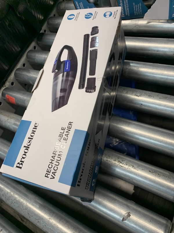 Photo 1 of ***(MISSING CHARGING CORD/ UNABLE TO TEST)***
Brookstone Rechargeable Cordless Car Vacuum Cleaner
