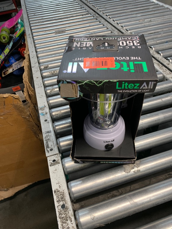 Photo 1 of ***(NO RETURNS OR REFUNDS/ FOR PARTS ONLY/ NON FUNCTIONAL)***
LitezAll 24877 3500 Lumen Rechargeable Lantern