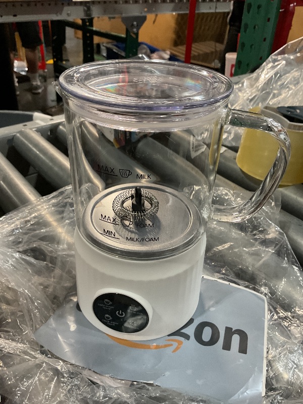 Photo 1 of (Used)(incomplete) 4-in-1 Milk Frother, Electric Milk Frother and Steamer with LED Touch Screen, Non-stick Bottom, Milk Warmer 13.52oz for Lattes