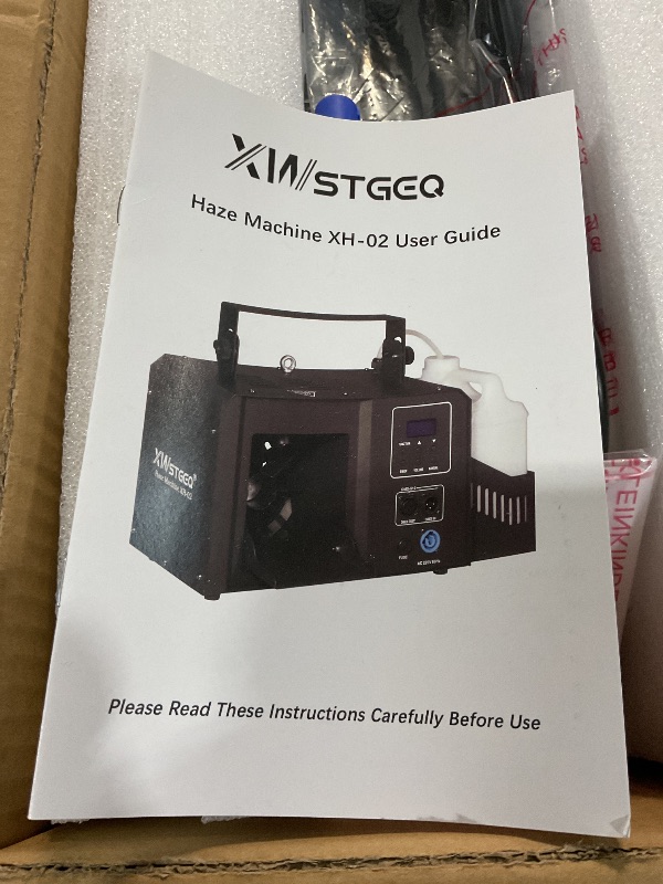 Photo 1 of (Used)Haze Machine, 700W Continuous Output Fog Machine with Wireless Remote and DMX, Enhances Light Shows – Perfect for Stage, Parties, DJ, Halloween, and Clubs