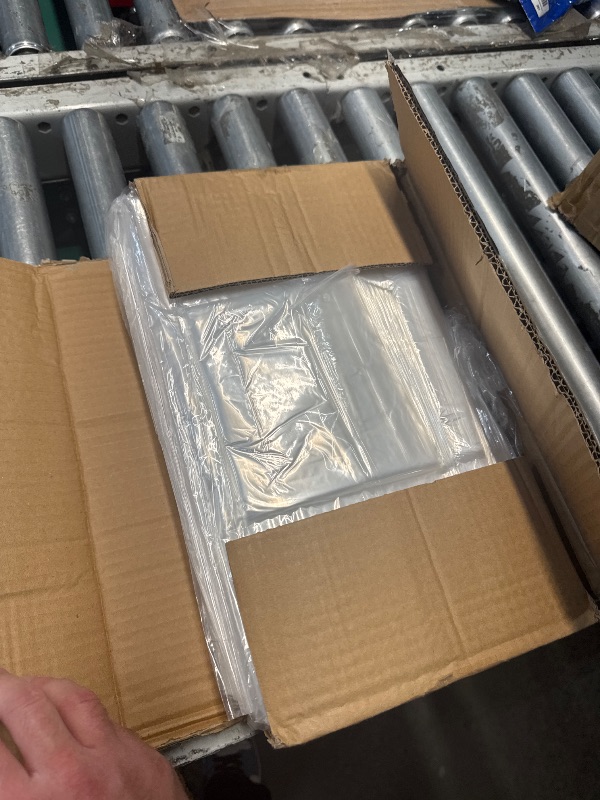 Photo 1 of (FAIR) Produce LDPE Poly Vented Bags (With Venting Holes) - 8"x4"x14" - 1000 Bags - 0.80 mil - Clear