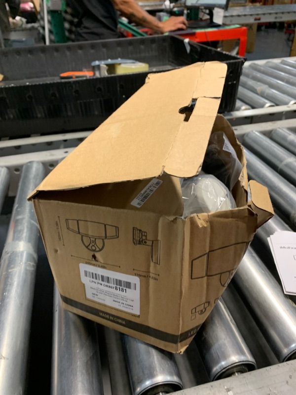 Photo 1 of LUTEC 84W 9500LM LED Security Light Motion Sensor Outdoor Lights with Night Light, 4 Head LED Flood Lights Outdoor 5000K Daylight, IP65 Waterproof, Motion Detected Lights for Outside (White)