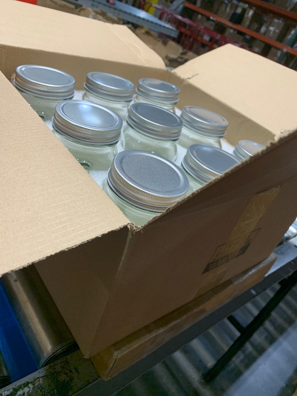 Photo 1 of Jaisie.W 16 oz Mason Jars with Handle 9Pack, Mason Jar Mugs with screw top lids with rubber seal- Pint Mason Jars 16 oz with Silver Lids for Drinks/Canning/Preserving/Meal Prep(16oz, Set of 9)