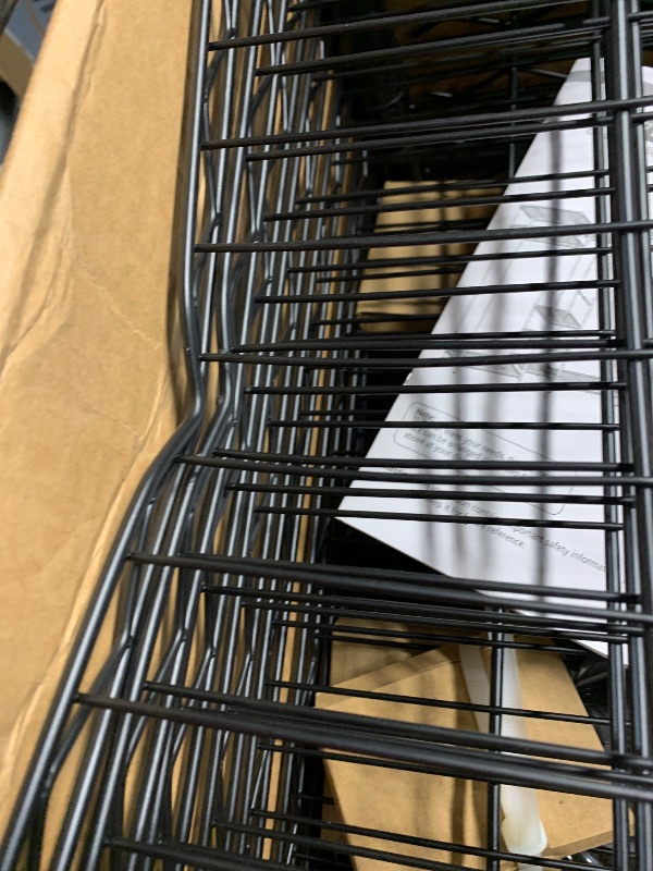 Photo 1 of ***DAMAGED PARTS/PARTS ONLY ITEM*** XIOFIO Heavy Duty Wire Garment Rack, Metal Clothing Rack with 4 Hanging Rods and 9 Shelves, Freestanding Open Wardrobe Organizer for Hanging Clothes , 68.5"L x 16.5"W x 76.7"H Max Load 800LBS, Black