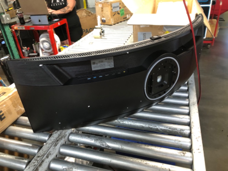 Photo 1 of ***NONFUNCTIONAL* PARTS ONLY** USED - SCRATCHED AND DIRTY - DOESN'T POWER ON - UNABLE TO TROUBLESHOOT - SEE PICTURES***
SAMSUNG 49” Odyssey G9 Series DQHD 1000R Curved Gaming Monitor, 1ms(GtG), VESA DisplayHDR 1000, 240Hz, AMD FreeSync Premium Pro, Height