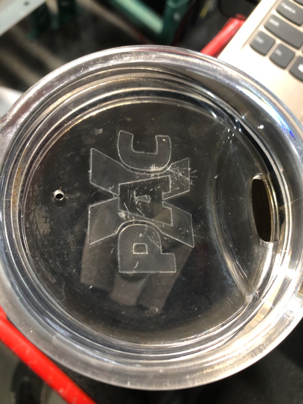 Photo 1 of ***(HANDLE IS BROKEN OFF)***
XPAC 44 Ounce Double Vacuum Wall Stainless Steel Tumbler with Lid, Stainless Steel With Handle and Metal Straw, Fits in a 3.5" Wide Car Beverage Holder