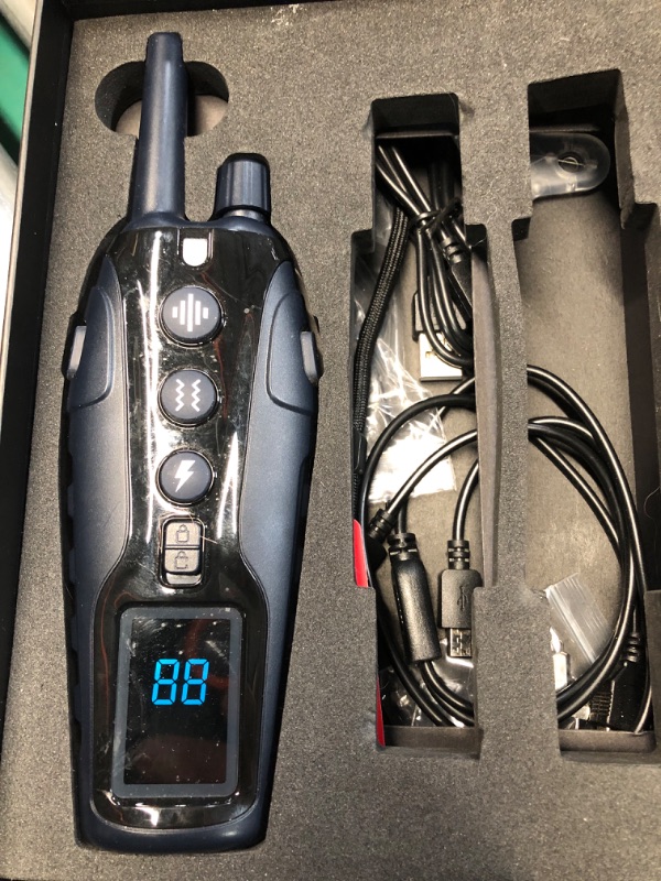 Photo 1 of (see all images for damage0 Dog Shock Collar 2 Dogs(15-150lbs) with Flashing Light for Night Walks,4000FT Dog Training Collar Adjustable Pitch Beep