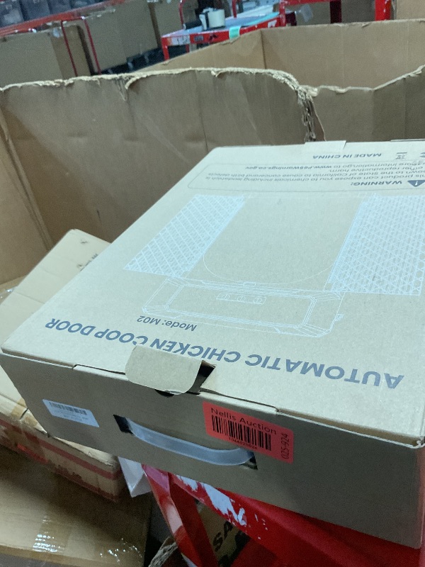 Photo 1 of Automatic Chicken Coop Door Solar Powered with Single-Direction Double Door, LCD Screen Electric Chicken Door with 4 Open Mode of Timer, Light Sensor, Remote Control, Manual, Rechargeable Poultry Door