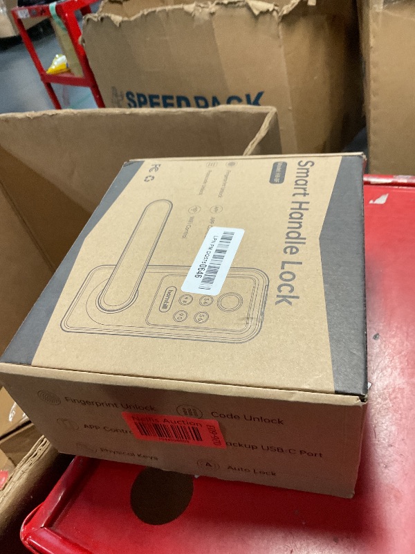 Photo 1 of **FOR PARTS OR REPAIR**SEE NOTES**
Smart WiFi Door Lock with Handle: Hornbill Keyless Entry with Remote Unlock Code Keypad Fingerprint Auto Lock - Electronic Bluetooth Digital Lever Front Interior Door Lock