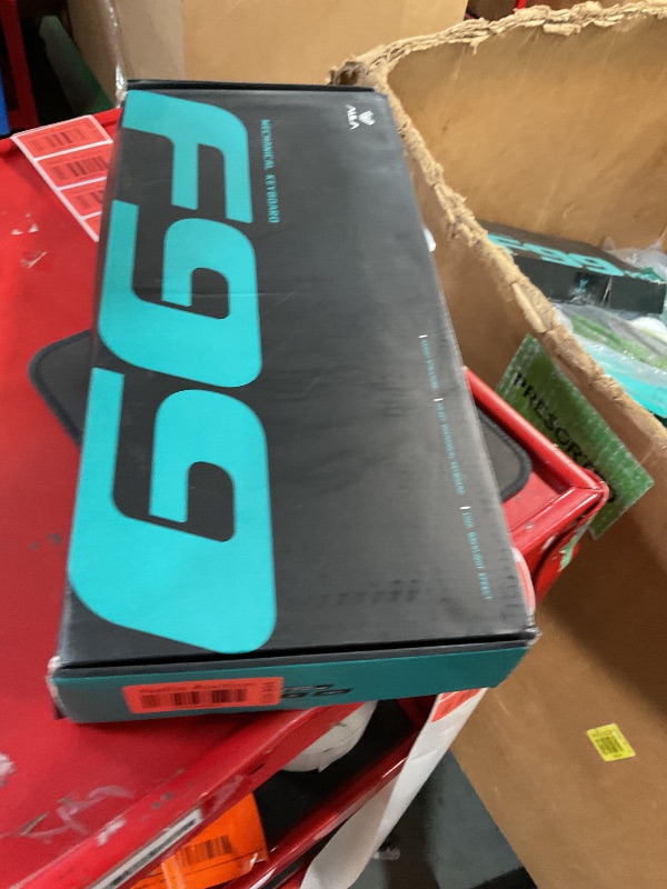 Photo 1 of AULA F99 Wireless Mechanical Keyboard, Hot Swappable Custom Keyboard,Pre-lubed Linear Switches,Gasket Structure,RGB Backlit Gaming Keyboard (Blue&White)