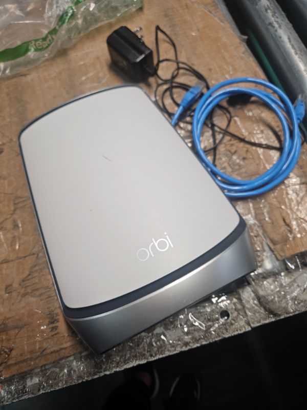 Photo 1 of (Used)NETGEAR Orbi Whole Home Mesh WiFi 6 Satellite (RBS850) - Adds up to 2,500 sq. ft. Coverage, AX6000 (Up to 6Gbps)