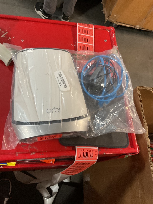 Photo 1 of (Used)NETGEAR Orbi Whole Home Mesh WiFi 6 Satellite (RBS850) - Adds up to 2,500 sq. ft. Coverage, AX6000 (Up to 6Gbps)