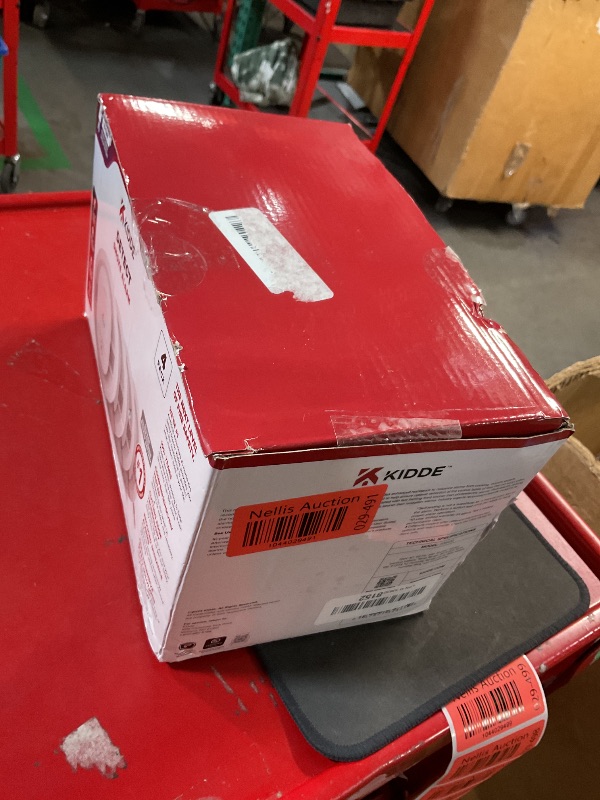 Photo 1 of Kidde Hardwired Smoke Detector, 10-Year Battery Backup, Interconnectable, LED Warning Light Indicators, 4 Pack