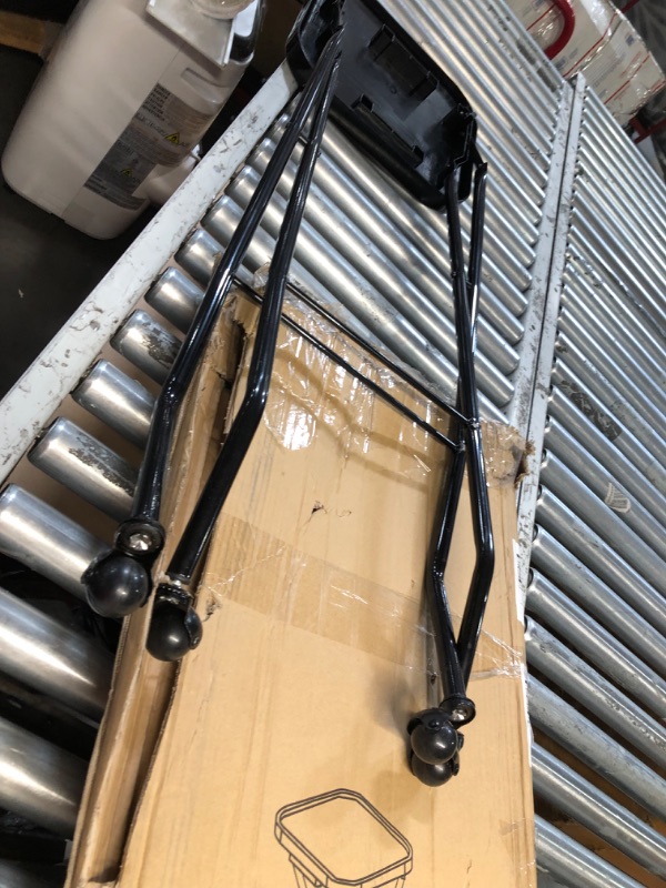 Photo 1 of ***MAJOR DAMAGE - LEG BENT AND BROKEN - SEE PICTURES***
Folding Salon Tray, Salon Trolley, Salon Cart Tattoo Rolling Tray Station-Black