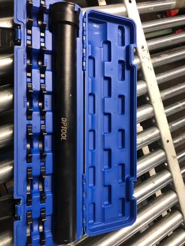 Photo 1 of DPTOOL Inner Tie Rod Removal Tool Kit, Automotive Inner Tie Rod Tool Set with 12 Crowfoot Adapters, 1/2 Inch Drive Tube Tie Rods Tool, Suitable for Domestic & Import Cars