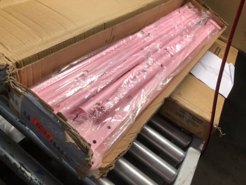 Photo 1 of ***INCOMPLETE - MISSING SUPPORT BRACKETS AND HARDWARE - OTHER PARTS LIKELY MISSING AS WELL - SEE PICTURES***
Weehom Metal Bed Frame Twin with Bed Storage,No Box Spring Needed,Heavy Duty Steel Slats Support for Boys Girls Teens Students Adults Pink