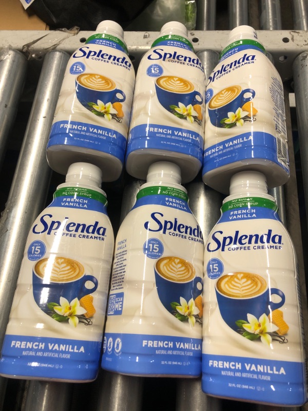 Photo 1 of (6 pack) SPLENDA Sugar Free French Vanilla Coffee Creamer, 32 Fl Oz