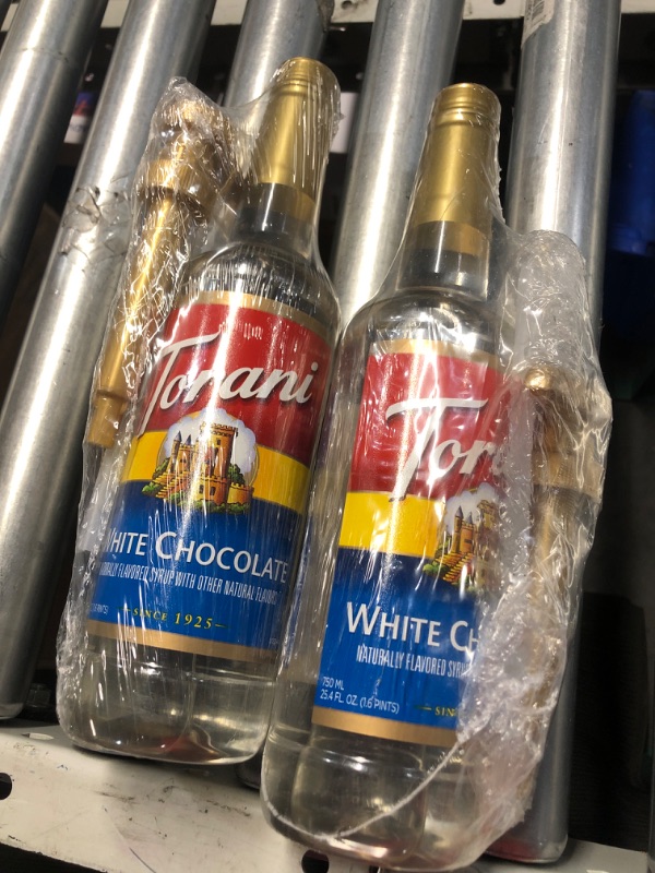 Photo 1 of (non refundable) (2 pack) Torani Coffee Syrup, White Chocolate Flavored Syrup for Drinks, Pump Included, 25.4 Fl Oz