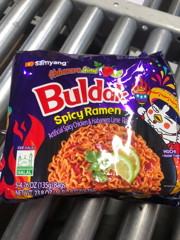 Photo 1 of (non refundable) (2 pack) Samyang Habanero Lime Flavor Buldak Ramen Pack of 5