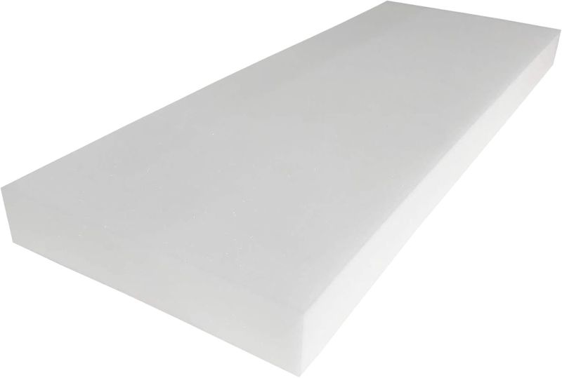Photo 1 of (2-PACK) Foamma 1" x 16" x 47" High Density Upholstery Foam Padding for Cushions and Seat Repair, Thick-Custom Pillow, Chair and Couch Cushion Replacement Foam, Craft Upholstery Supplies