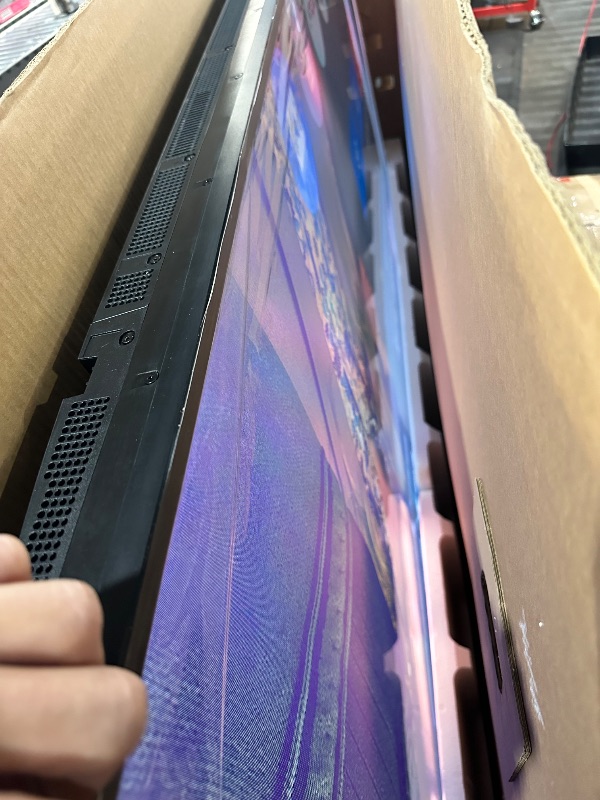 Photo 1 of ***(PARTS ONLY/ NON REFUNDABLE/ NO RETURNS OR REFUNDS)****TRUCK PICKUP***Major damage**
TCL 98-Inch Q65 QLED 4K UHD Smart TV with Google TV (98Q651G, 2024 Model) Dolby Vision, Dolby Atmos, HDR Pro+, Game Accelerator Enhanced Gaming, Voice Remote, Works wi