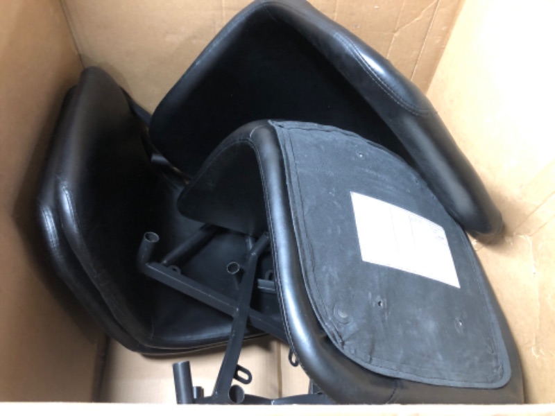Photo 1 of **MISSING PIECES** Armless Chair with Wheels Black 8 Pack *Missing accessories* (2 Box Set) ***STOCK PHOTO REFERENCE ONLY***
