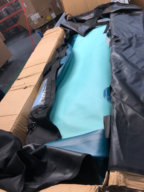 Photo 1 of ***(USED)***
Retrospec Weekender-Crew 16' Extra Wide Inflatable Stand Up Multi Person Paddleboard ArmorStrength PVC iSUP Bundle w/Paddle Board Carrying case, Aluminum Paddle, Removable fins, Pump & Phone case